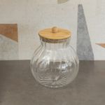 Porta-Mantimentos-de-Vidro-com-Tampa-de-Bambu-Classic-15L-Wolff