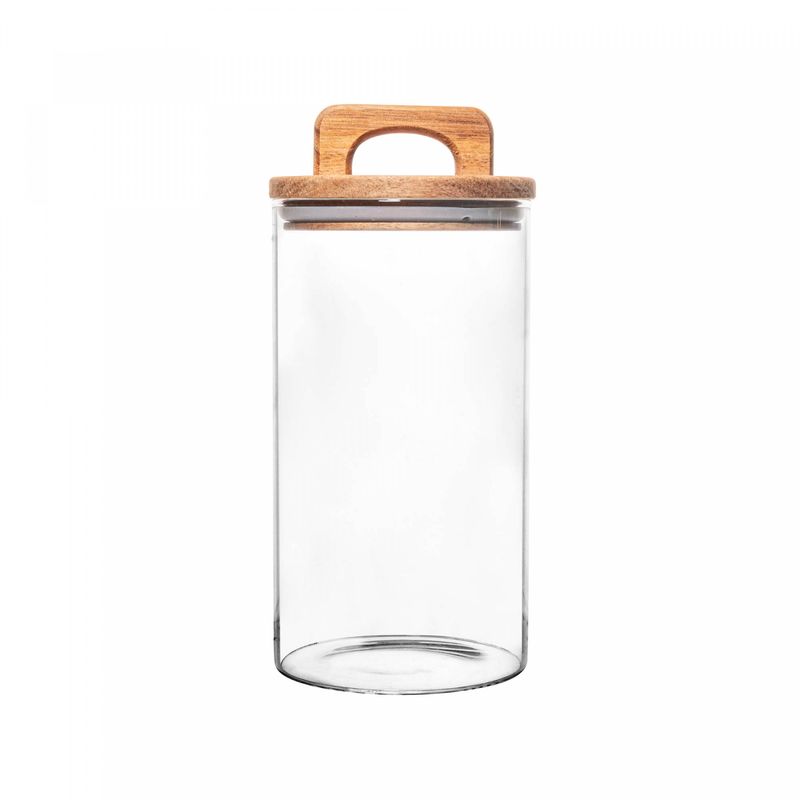 Porta-Mantimento-de-Vidro-Borossilicato-com-Tampa-de-Acacia-1250L-Wolff