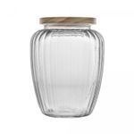 Porta-Mantimento-de-Vidro-com-Tampa-de-Pinus-19L-Wolff