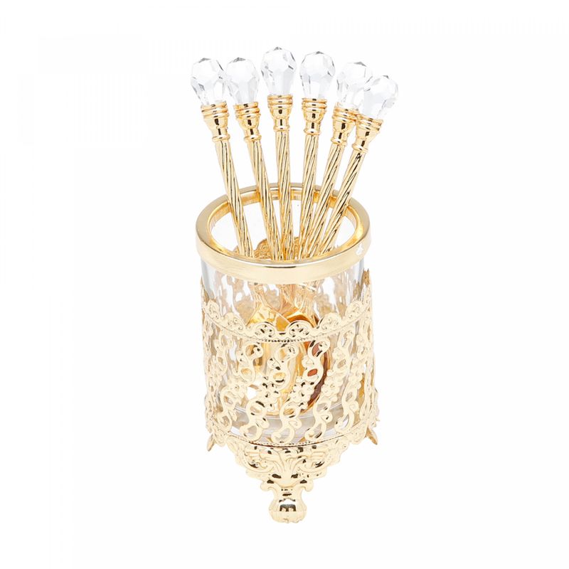 Conjunto-6-Colheres-de-Zamac-com-Suporte-Dourada-14cm-Wolff