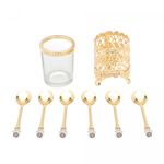 Conjunto-6-Colheres-de-Zamac-com-Suporte-Dourada-14cm-Wolff