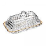 Manteigueira-Retangular-de-Cristal-com-Tampa-e-Fio-de-Ouro-Imperio-155cm-x-75cm-x-85cm-Wolff