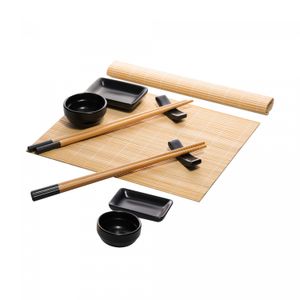 Conjunto 10 Peças para Sushi de Bambu Okinawa - Wolff