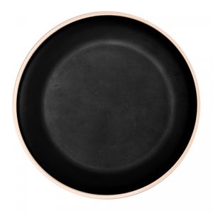 Prato Raso de Melamina Class Preto 27cm - Wolff