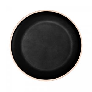 Prato de Sobremesa de Melamina Class Preto 21,5cm - Wolff