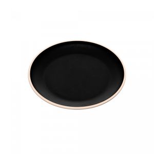 Prato para Pão de Melamina Class Preto 15cm - Wolff