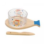Conjunto-3-Pecas-Petisqueira-de-Vidro-com-Espatula-e-Bandeja-de-Bambu-e-Tabua-Iki-Wolff