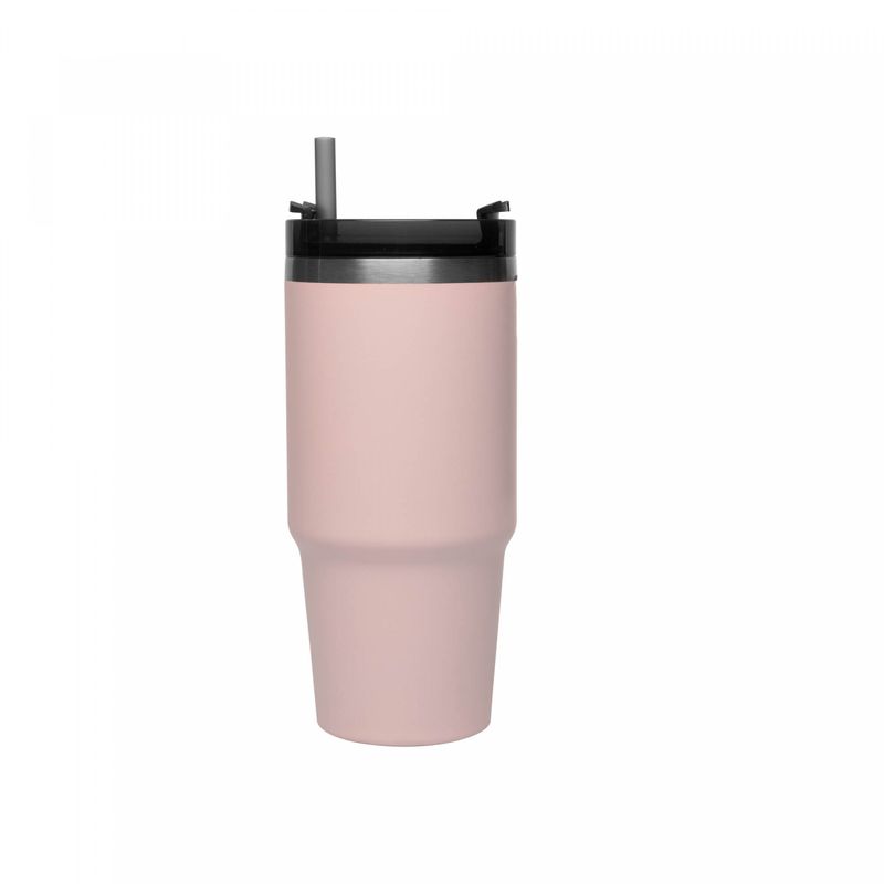 Caneca-Termica-Parede-Dupla-SlimTerm-com-Base-Ergonomica-e-Canudo-Rosa-890ml-Wolff