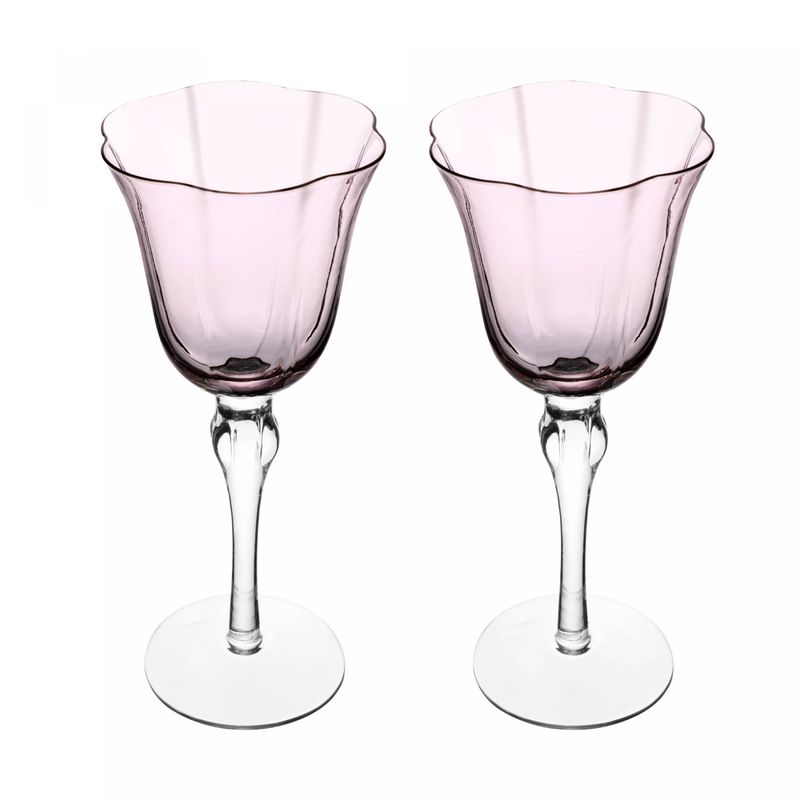 Conjunto-2-Tacas-para-Champanhe-Lily-250ml-Rosa-e-Cinza-Vidro-Wolff