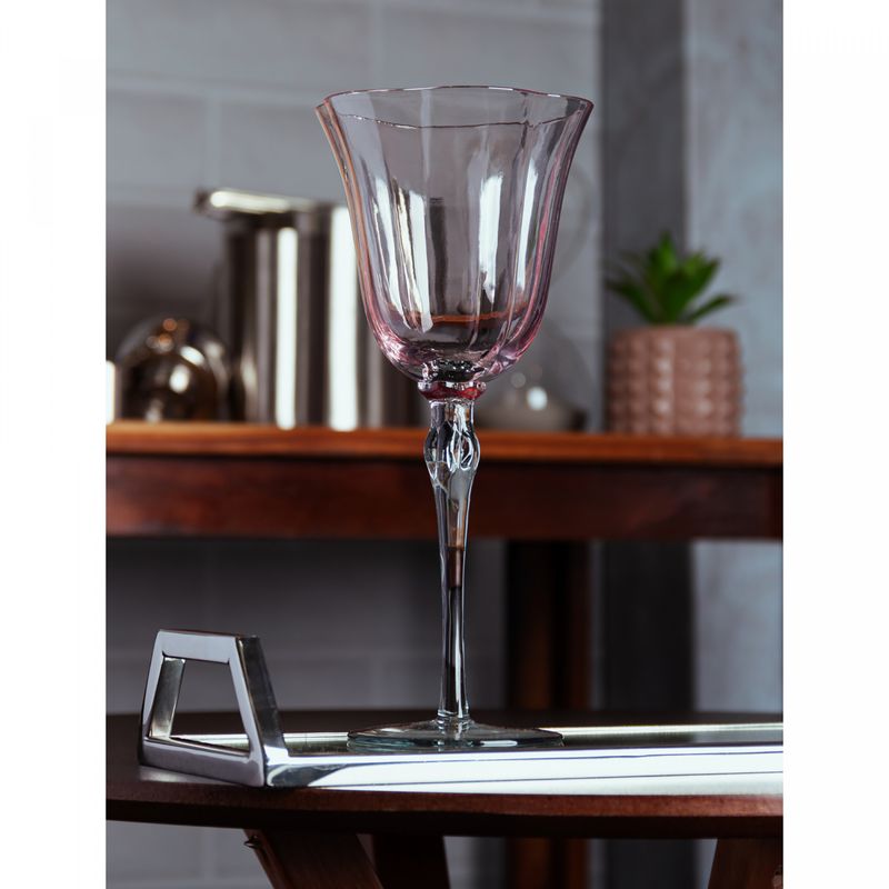 Conjunto-2-Tacas-para-Champanhe-Lily-250ml-Rosa-e-Cinza-Vidro-Wolff