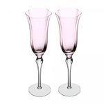 Conjunto-2-Tacas-para-Champanhe-Lily-200ml-Rosa-e-Cinza-Vidro-Wolff