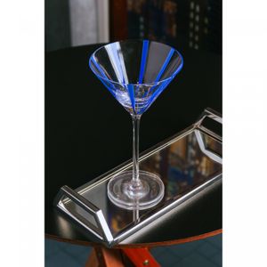 Conjunto 2 Taças para Martini Azura 220ml Azul Vidro - Wolff