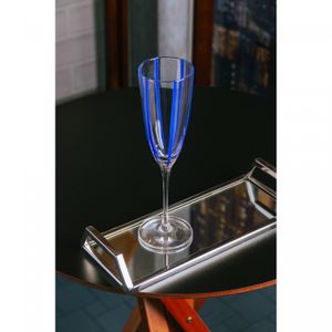Conjunto 2 Taças para Champanhe Azura 200ml Azul Vidro - Wolff