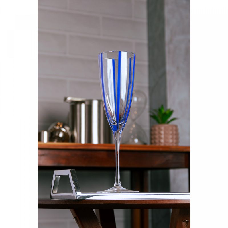Conjunto-2-Tacas-para-Champanhe-Azura-200ml-Azul-Vidro-Wolff