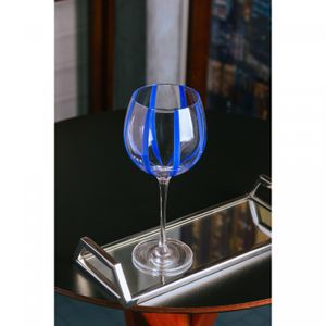 Conjunto 2 Taças para Vinho Azura 450ml Azul Vidro - Wolff