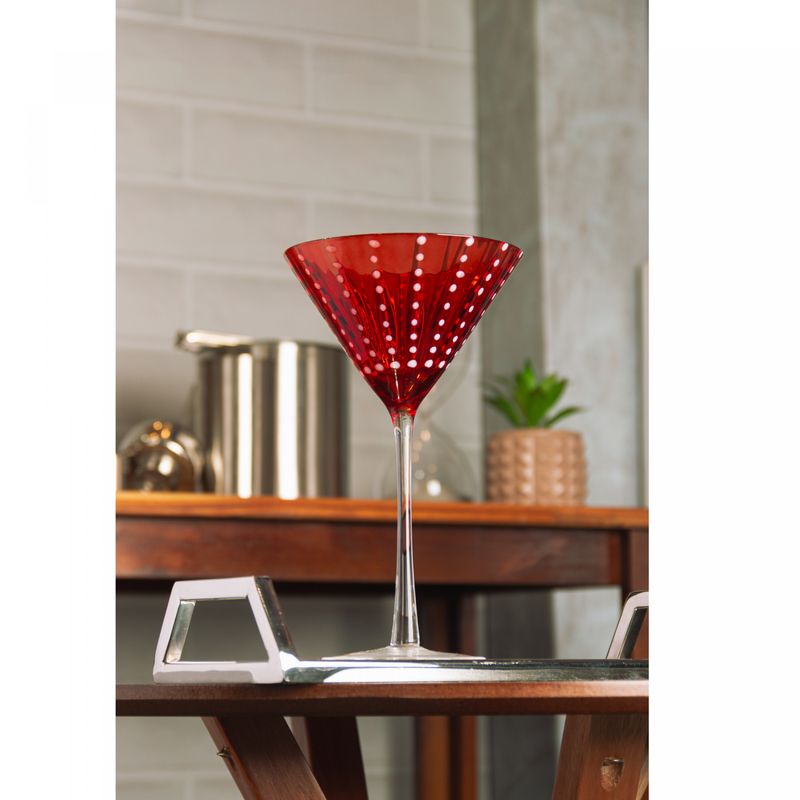 Conjunto-2-Tacas-para-Martini-Orquidea-220ml-Vermelho-Vidro-Wolff