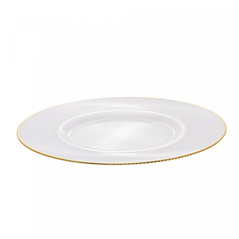 Sousplat-com-Fio-de-Ouro-Thin-Edge-33cm-Cristal-Wolff