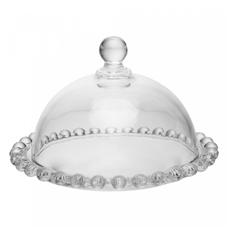Mini-Prato-para-Doce-com-Tampa-Pearl-14cm-x-10cm-Cristal-Ecologico-Wolff
