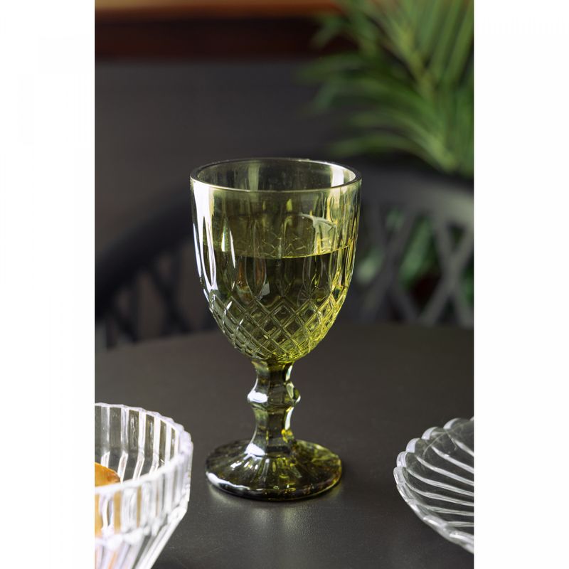 Taca-para-Agua-Greek-320ml-Verde-Vidro-Wolff