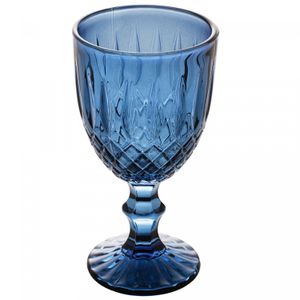 Taça para Água Greek 320ml Azul Vidro - Wolff