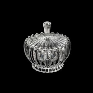 Potiche Decorativo de Cristal com Tampa Geneva 11cm x 11cm - Wolff