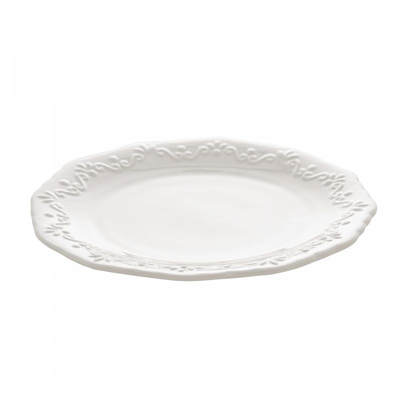 Conjunto-6-Pratos-para-Sobremesa-de-Porcelana-Durable-Porcelain-Alto-Relevo-19-cm
