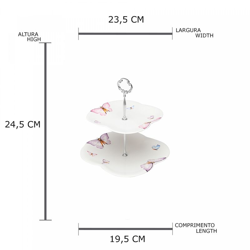 Prato-Duplo-de-Porcelana-para-Doces-Borboletas-20cm-24cm-x-25cm-Wolff