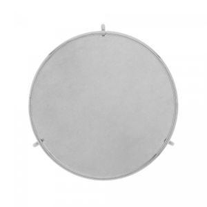Conjunto 3 Peças Rechaud de Cerâmica para Queijo Brie com Faca Aço Inox e Base Niquelada - Wolff