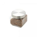Porta-Mantimento-de-Vidro-com-Tampa-de-Aco-Quadrado-2L-Wolff