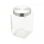 Porta-Mantimento-de-Vidro-com-Tampa-de-Aco-Quadrado-16L-Wolff