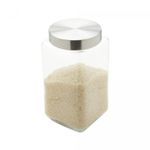 Porta-Mantimento-de-Vidro-com-Tampa-de-Aco-Quadrado-2L-Wolff