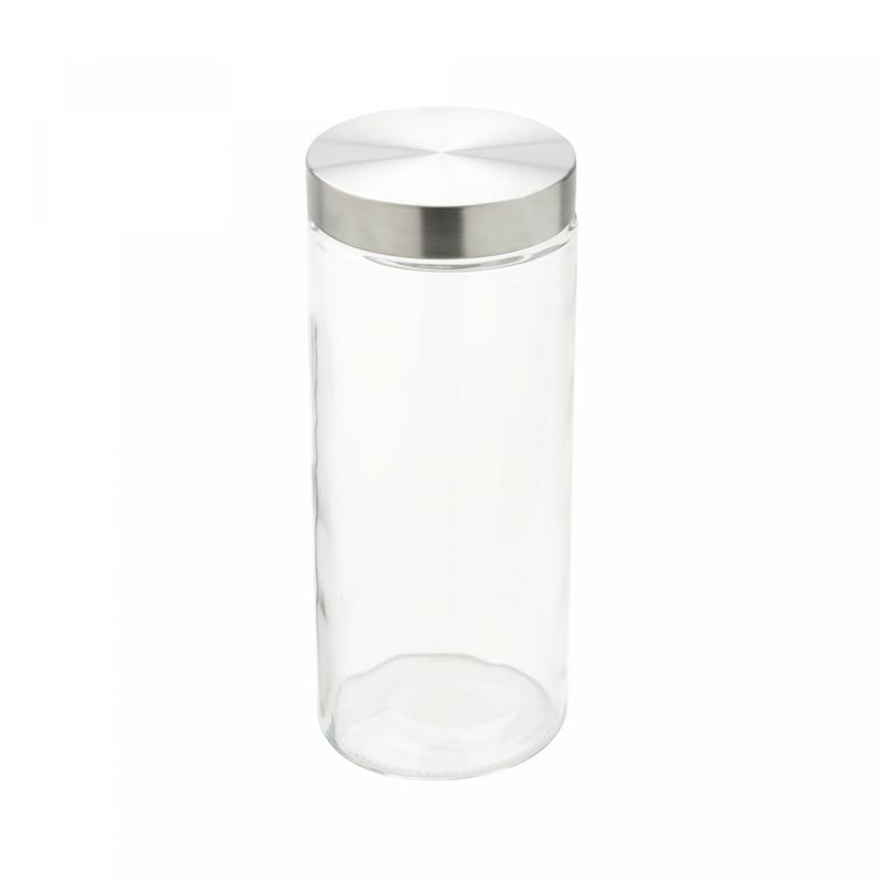 Porta-Mantimento-de-Vidro-com-Tampa-de-Aco-Redondo-22L-Wolff
