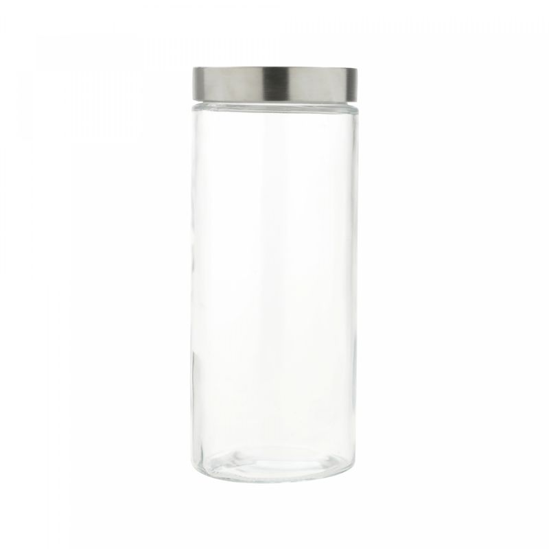 Porta-Mantimento-de-Vidro-com-Tampa-de-Aco-Redondo-22L-Wolff