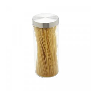 Porta Mantimento de Vidro com Tampa de Aço Redondo 2,2L - Wolff