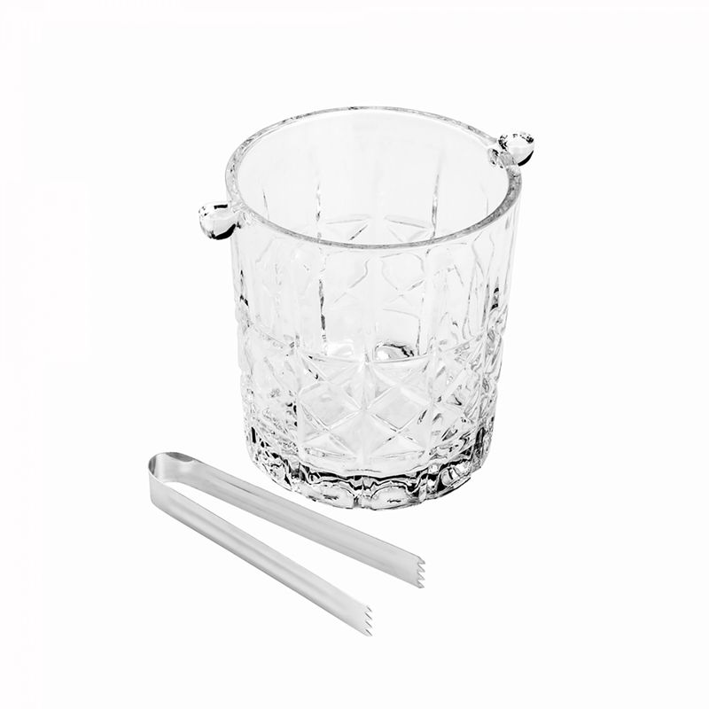 Balde-para-Gelo-de-Vidro-com-Pegador-Flor-de-Lotus-15cm-x-13cm-x-14cm-Wolff