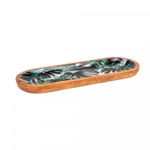 Travessa de Madeira Leafage 40cm x 15cm x 3cm - Wolff