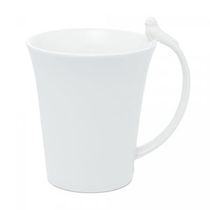 Caneca de Porcelana Birds Branco 300ml - Wolff