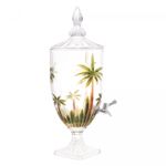 Suqueira-de-Cristal-Ecologico-com-Pe-e-Tampa-Palm-Tree-Handpaint-45L-Wolff