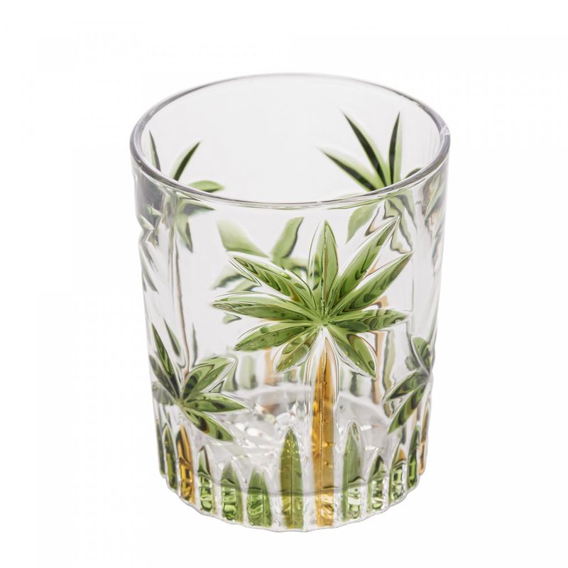 Conjunto-6-Copos-Baixos-de-Cristal-Palm-Tree-Handpaint-340ml-Wolff