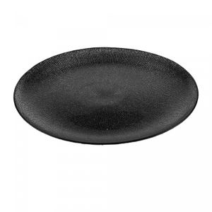 Prato Raso de Cristal Dots Preto 27cm - Wolff