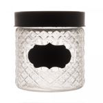 Pote-de-Vidro-com-Tampa-Preta-Label-11cm-x-12cm-860ml-Wolff