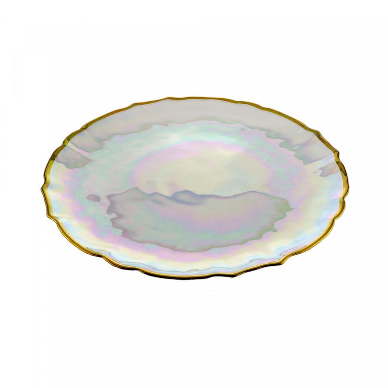 Sousplat-de-Cristal-com-Borda-Dourada-Rainbow-345-cm-Wolff