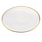 Prato-para-Sobremesa-de-Cristal-com-Borda-Dourada-Linen-21cm-Wolff