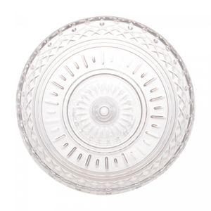 Centro de Mesa de Cristal com Pé Lys 25cm x 20cm - Wolff