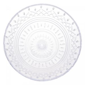 Centro de Mesa de Cristal com Pé Lys 30cm x 19cm - Wolff