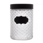 Pote-de-Vidro-com-Tampa-Preta-Label-1L-11cm-x-17cm-Wolff
