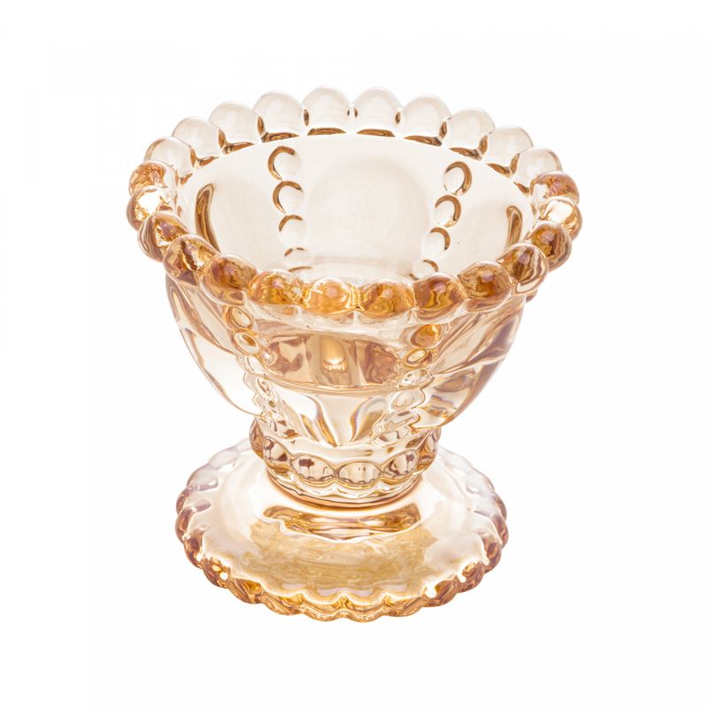 Porta-Vela-de-Vidro-Pearl-Ambar-Metalizado-8cm-x-8cm-Wolff