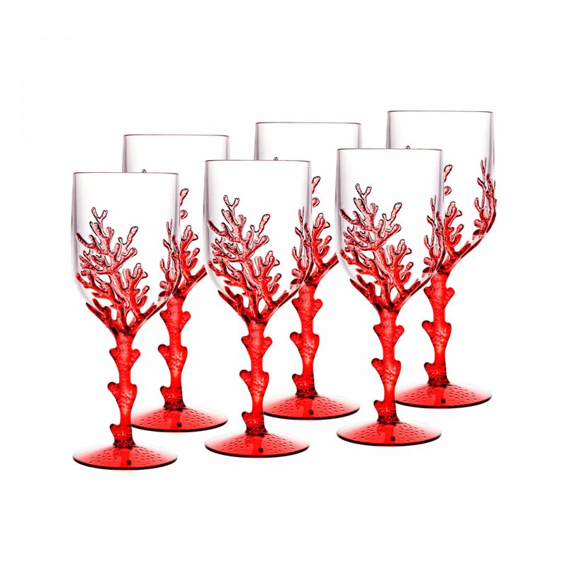 Conjunto-6-Tacas-de-Acrilico-Coral-Vermelho-450ml-Wolff
