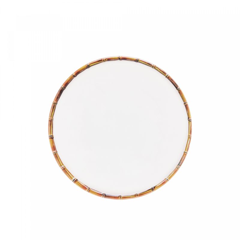 Prato-para-Sobremesa-de-Melamina-Bambu-Branco-22cm-Wolff
