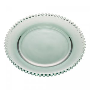 Sousplat de Cristal Pearl Verde 32cm - Wolff